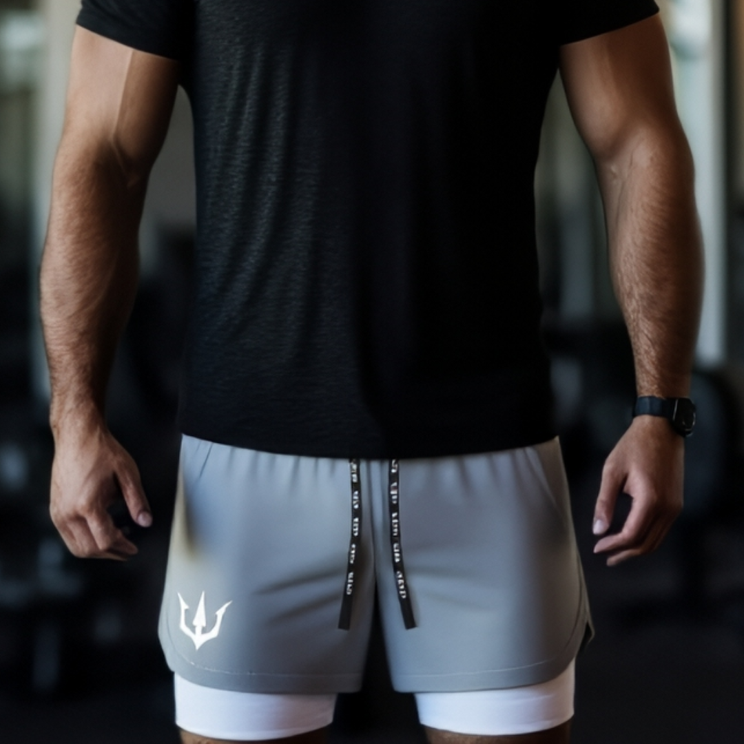 Short Hombre PRO GRIS + MALLA